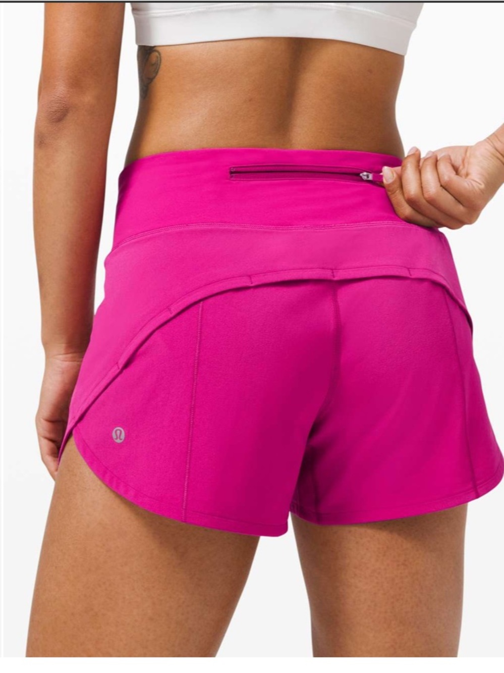 Lululemon Speed Up Mid-Rise Short 4" Long Ripened Raspberry W7ARVT Size 4